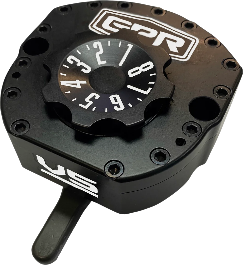 GPR Stabilizer Steering Damper - Black - V5-S - R1 5-5011-4072K - Side View