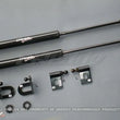 Load image into Gallery viewer, GReddy 08-11 Mitsubishi Evo X CZ4A Engine Hood Lifter Kit (Designed for OEM weight hoods.) - Side View