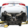 Load image into Gallery viewer, GReddy 16+ Infiniti Q50 Evolution (RWD ONLY) GT Cat-Back Exhaust - Side View