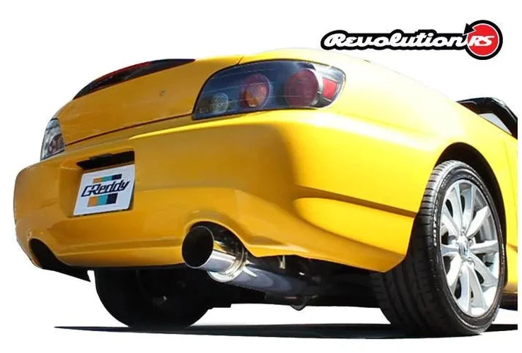 GReddy 63.5mm Revolution Single Exit Cat-Back Exhaust fits 2000-2009 Honda S2000 / 2008-2009 Honda S2000 CR - Side View