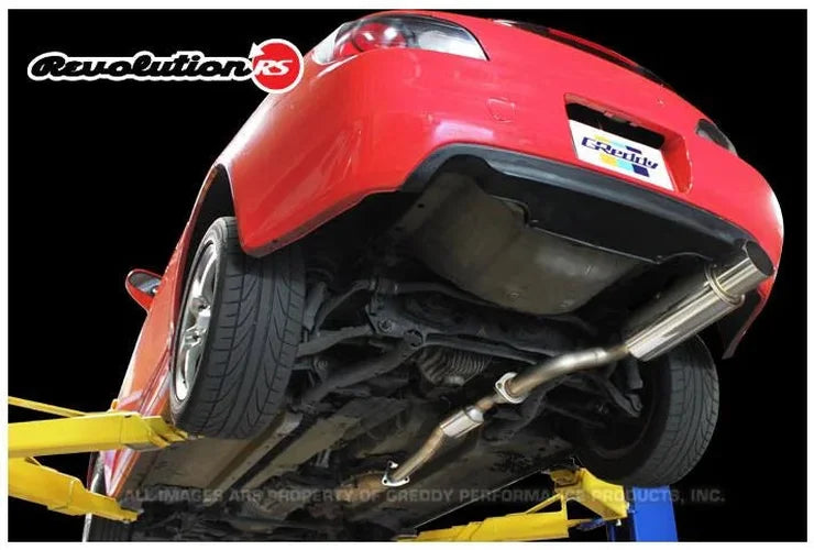 GReddy 63.5mm Revolution Single Exit Cat-Back Exhaust fits 2000-2009 Honda S2000 / 2008-2009 Honda S2000 CR - Additional V...