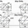 Load image into Gallery viewer, GReddy 80mm Oval Exhaust Gasket - Side View