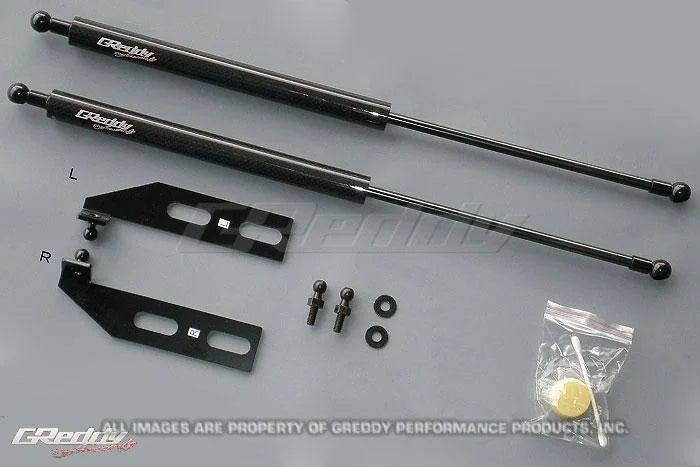 GReddy Engine Hood Lifter Kit (Designed for OEM weight hoods) fits 1993-1995 Mazda RX-7 FD3S - Main Product View
