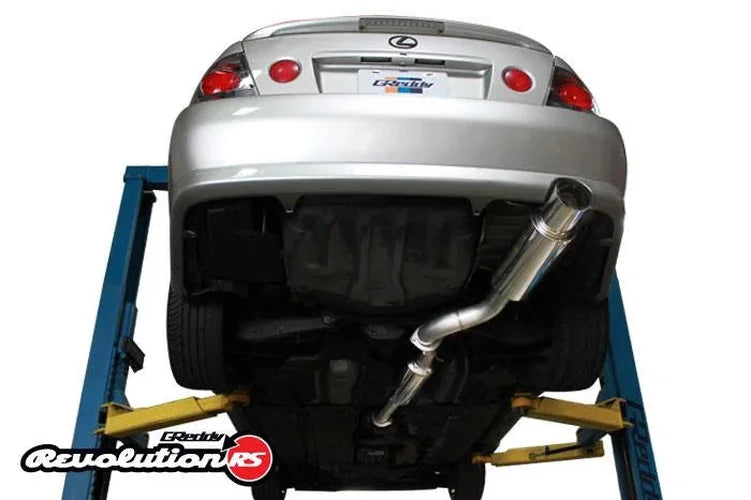 GReddy Revolution Cat Back Exhaust fits 2001-2005 Lexus IS300 / 2002-2005 Lexus IS300 Sportcross - Back View