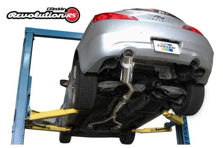 GReddy Single Revolution RS Exhaust fits 2008-2013 Infiniti G37 - Installation View