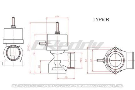 GReddy Type R Universal BOV Standard Spring - Side View
