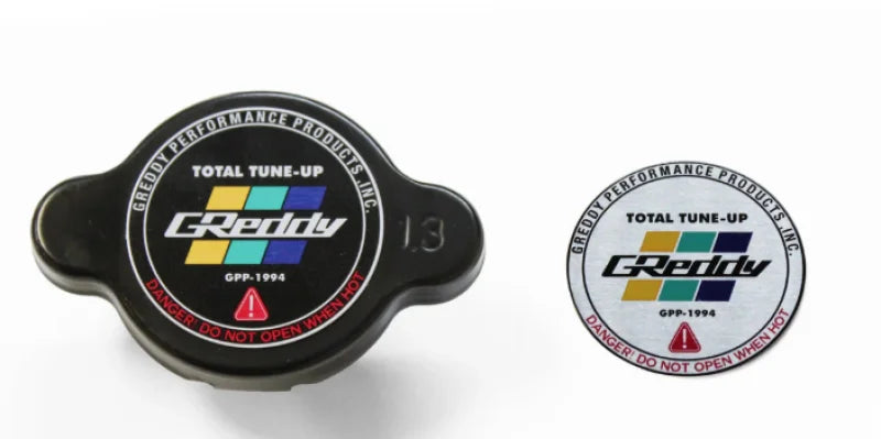 GReddy Type-S 1.3 Radiator Cap - Black fits Most Nissan / Subaru / Mazda / Mitsubishi / Some Toyota