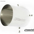 Load image into Gallery viewer, GReddy Universal 2.5in 3-Bolt Tip Revolution RS Muffler - Side View