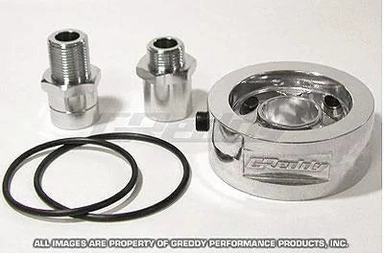 GReddy Universal Oil Filter Block Adapter - Back View