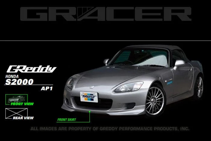 GReddy Urethane Front Lip Spoiler ** Must ask/call to order** fits 2000-2003 Honda S2000 - Main Product View