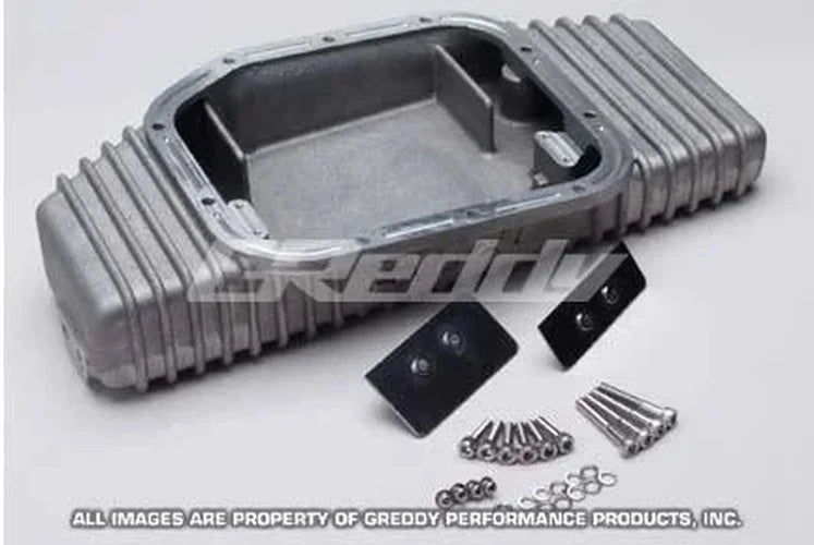 GReddy high capacity oil pan fits 1989-1998 Nissan 240SX S13/14 SR20DET - Side View