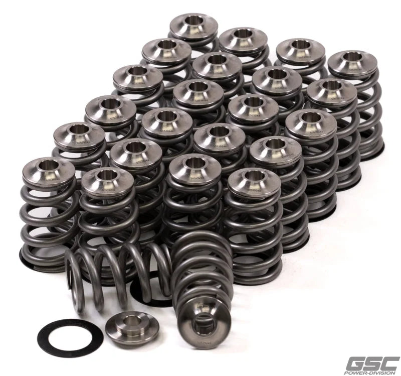 GSC P-D Nissan VQ35 Extreme Conical Valve Spring Titanium Retainer and Spring Seat Kit - Main Product View