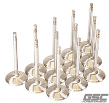 Load image into Gallery viewer, GSC P-D Nissan VR38DETT 38.15mm Head +1mm OS 94.95mm Long Flat Face Intake Valve - Set of 12