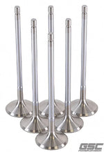 Load image into Gallery viewer, GSC P-D Toyota G16E-GTS 32mm Head (STD) Chrome Polished Exhaust Valve - Set of 6 - Side View