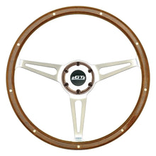 Load image into Gallery viewer, GT Performance GT3 Cobra Style Wood Ste ering Wheel 14in Polish 32-4247