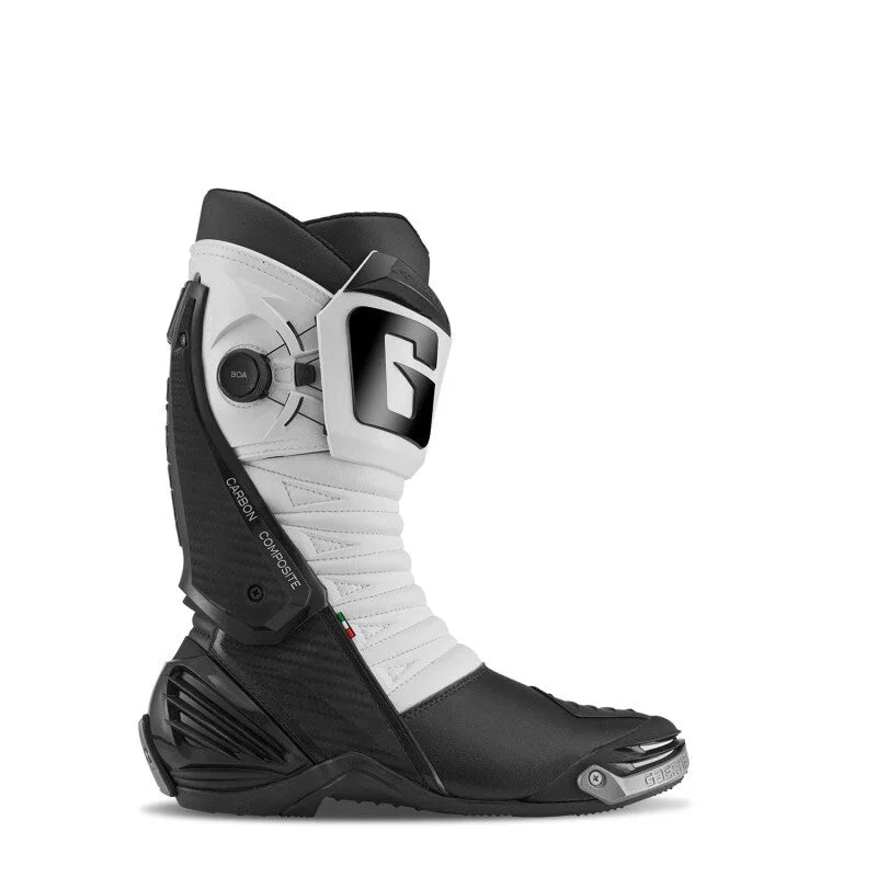 Gaerne GP1 LS Boot Black/White Size - 10.5 - Back View