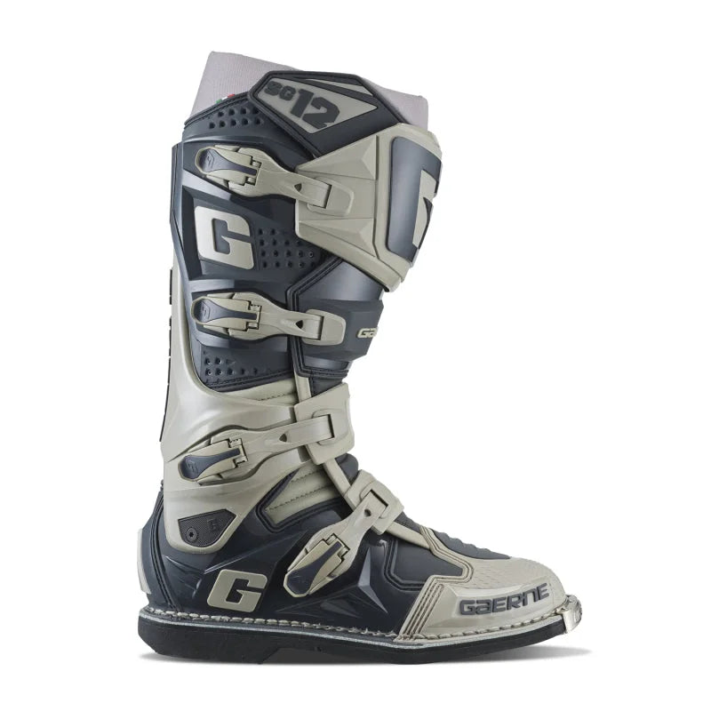 Gaerne SG12 Boot Stone Grey Size - 10 - Side View