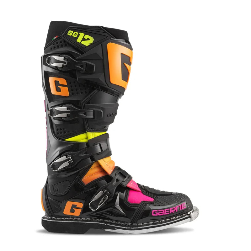 Gaerne SG12 Limited Edition Boot Black/Orange/Pink - Size 11 - Additional View 6