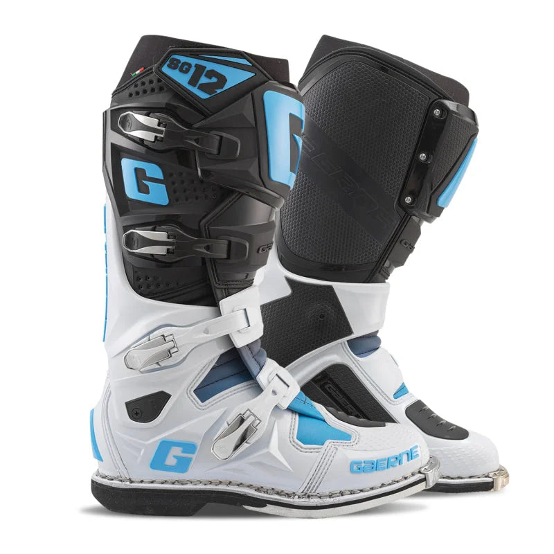 Gaerne SG12 Limited Edition Boot Black/White/Carolina Blue - Size 11 - Additional View 8
