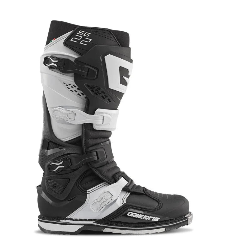 Gaerne SG22 Boot Black/White Size - 11 - Back View