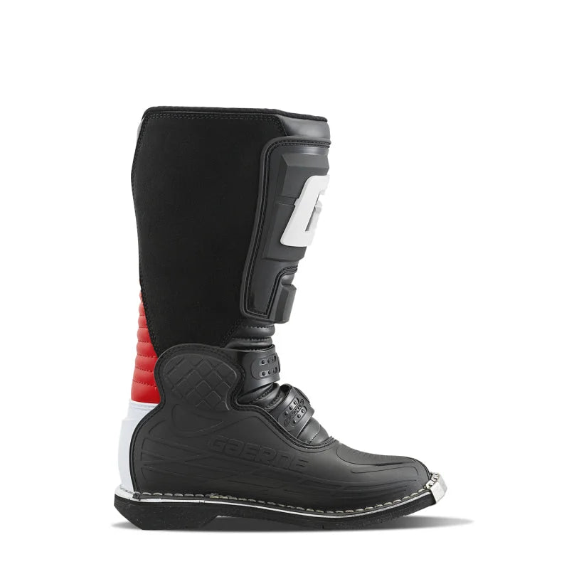 Gaerne SGJ Boot Black/White/Red Size Youth - 6.5 - Side View