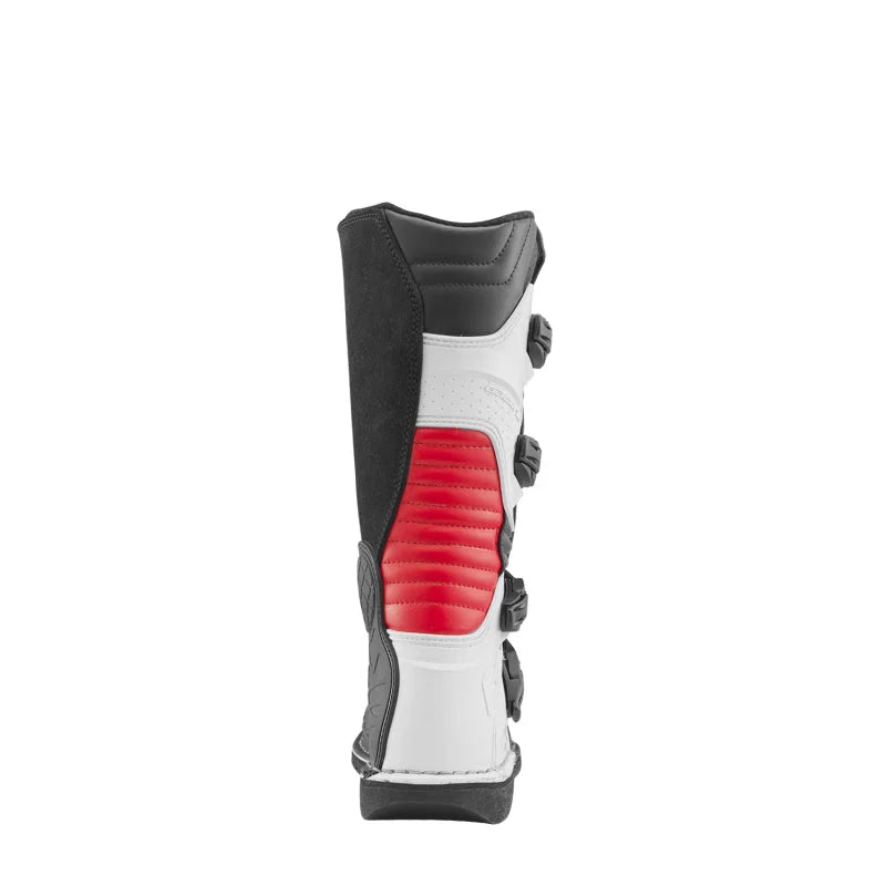 Gaerne SGJ Boot Black/White/Red Size Youth - 6.5 - Back View