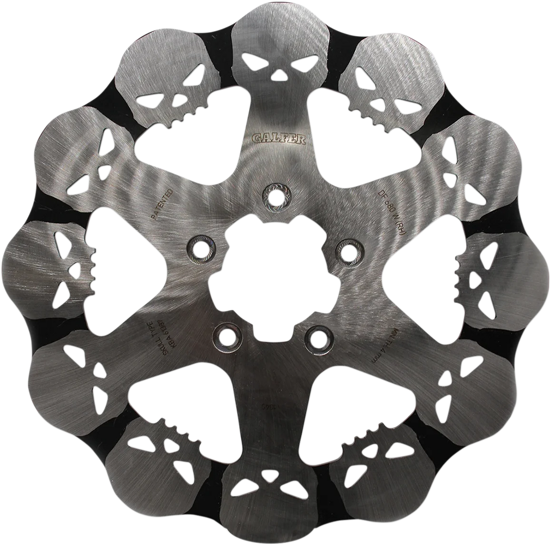 Galfer Brakes Skull Rear Rotor - Solid Mount - Side View