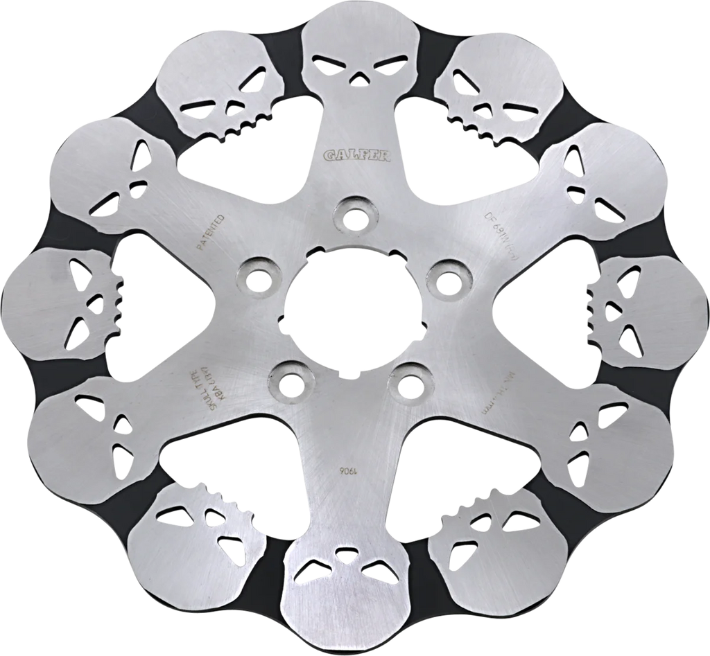 Galfer Brakes Skull Rear Rotor - Solid Mount DF681RH - Main Product View