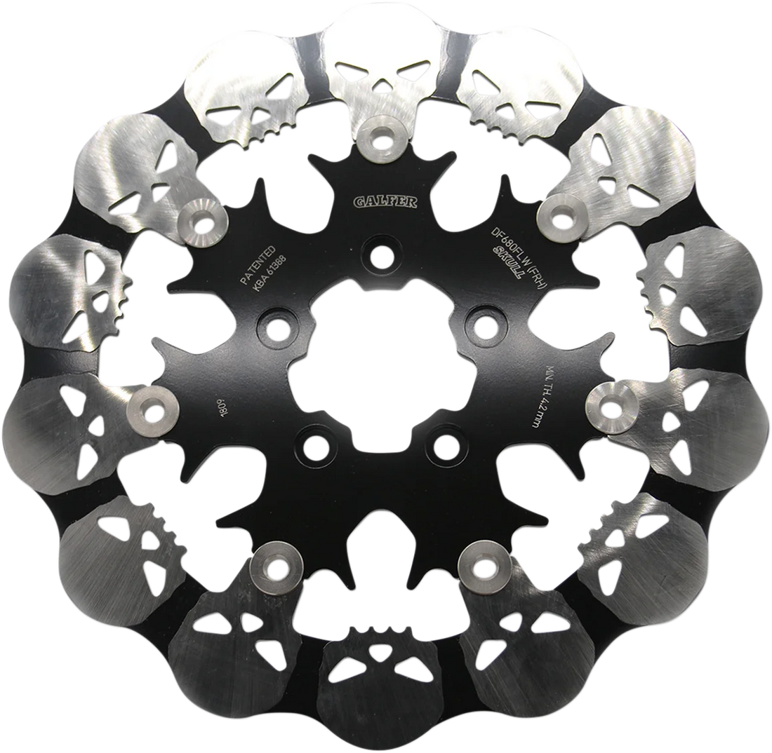 Galfer Brakes Skull Rear Rotor - Solid Mount DF681RH - Side View