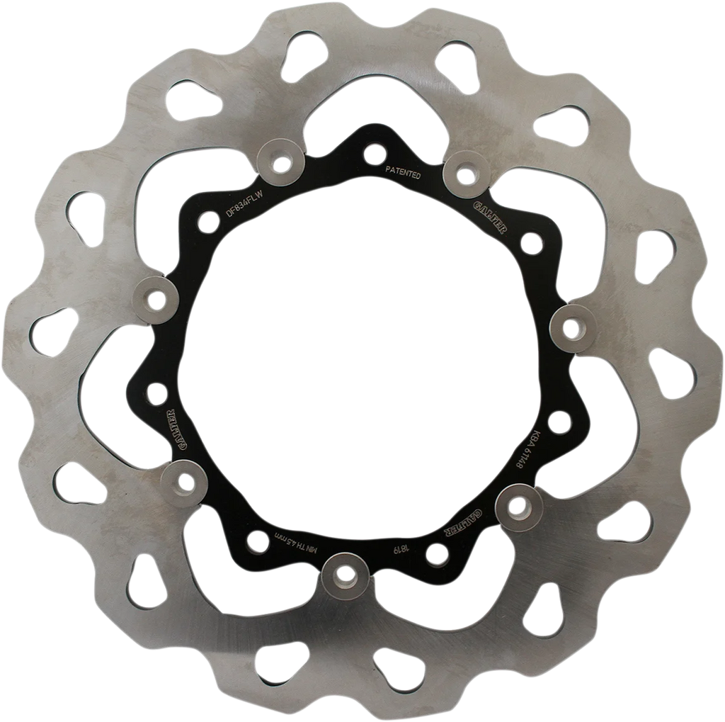 Galfer Brakes Wave® Brake Rotor - Front - Black Carrier - Main Product View