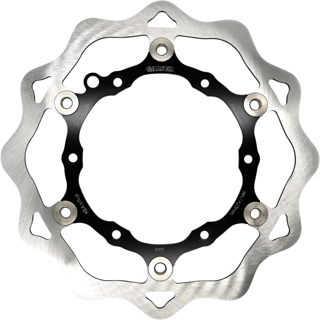 Galfer Brakes Wave® Rotor - Front - DF606FLW fits Gas Gas / Husaberg / Husqvarna / Ktm - Side View
