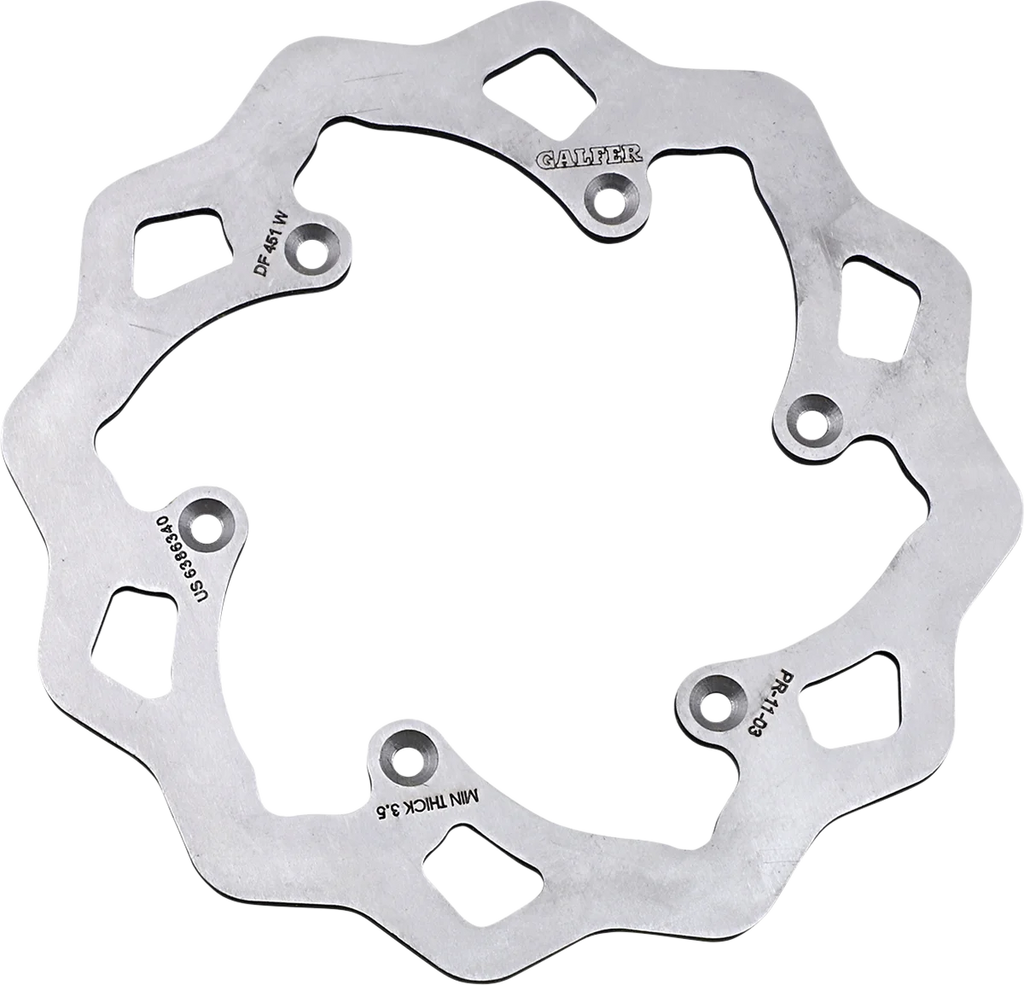 Galfer Brakes Wave® Rotor - Rear - DF451W fits Yamaha - Main Product View