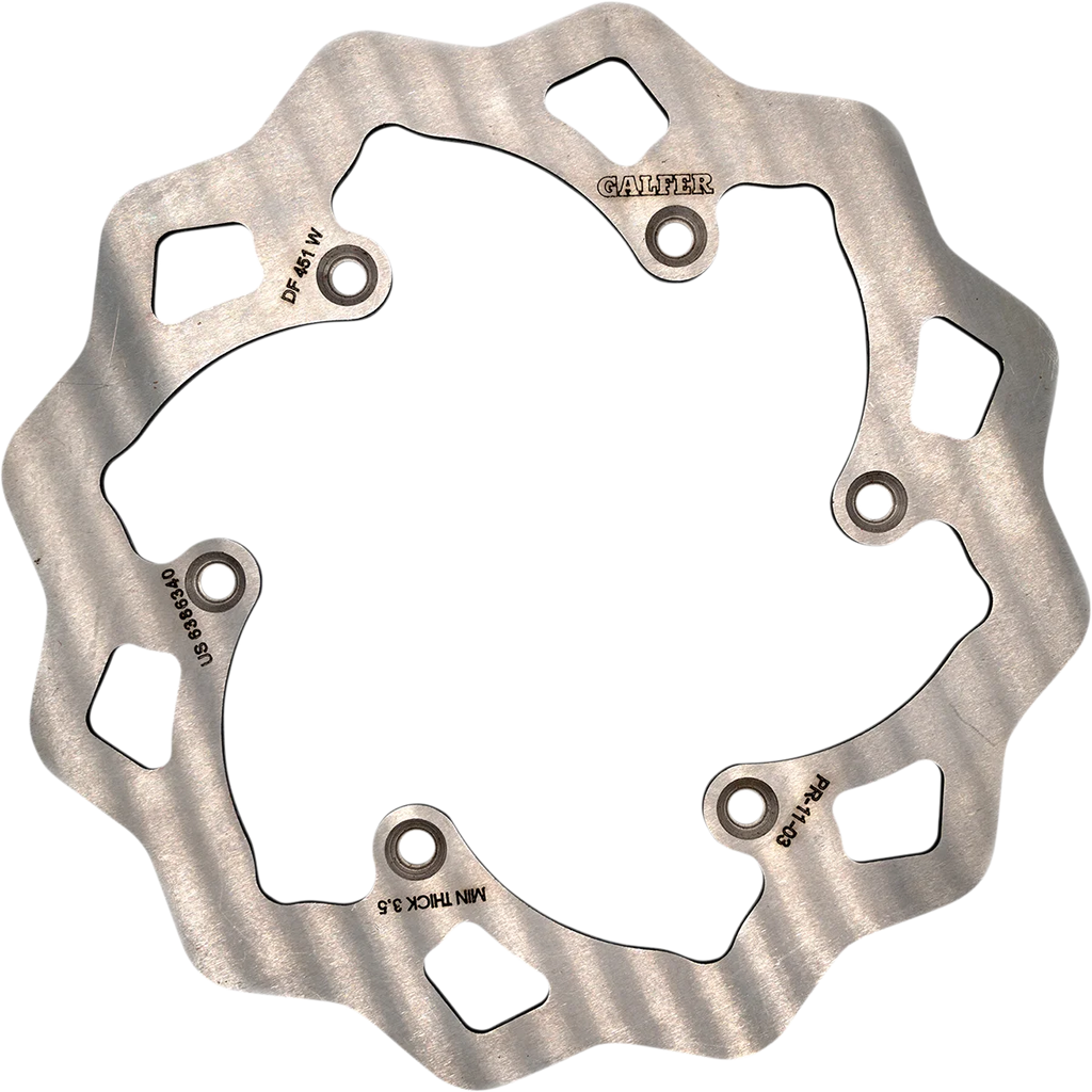 Galfer Brakes Wave® Rotor - Rear - DF451W fits Yamaha - Side View