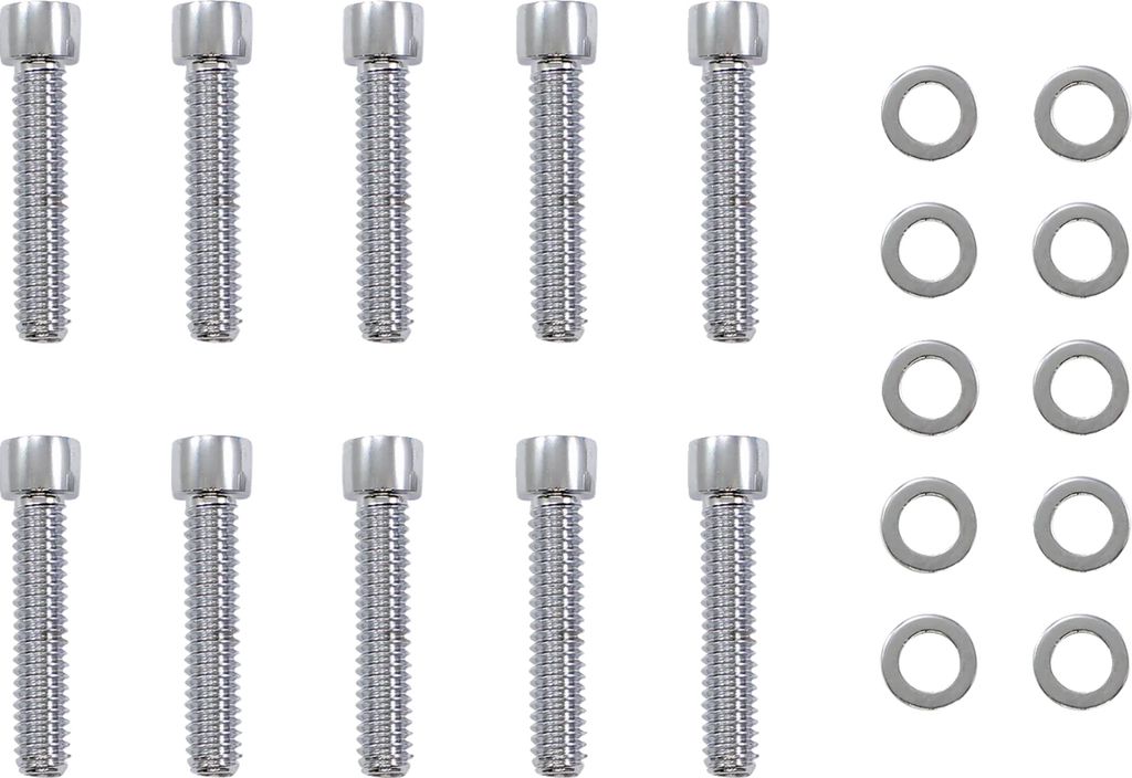 Gardner-Westcott Bolt Kit - Cam Cover - Socket-Head - Chrome - Twin Cam P-10-18-06 - Main Product View