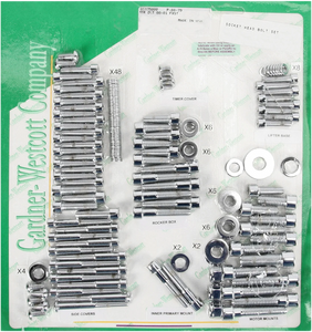 Gardner-Westcott Bolt Kit - Motor Set - Socket-Head - P-88-79 fits Softail - Main Product View