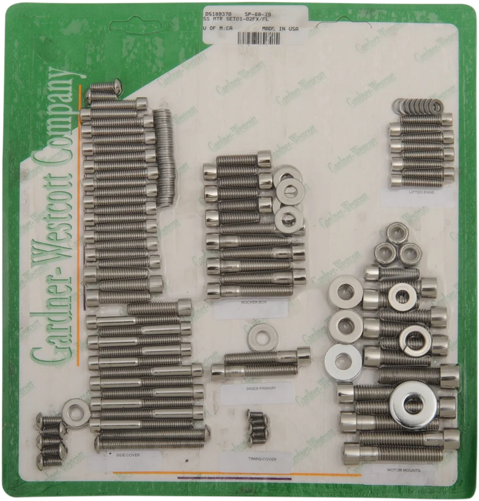 Gardner-Westcott Bolt Kit - Motor Set - Socket-Head SP-88-79 - Main Product View