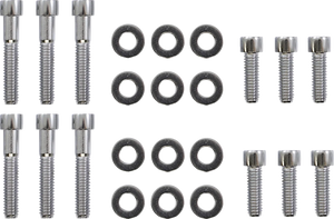 Gardner-Westcott Bolt Kit - Rocker Box - Socket-Head - Chrome - Twin Cam P-88-15 - Main Product View