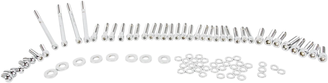 Gardner-Westcott Bolt Kit - Side Cover - Socket-Head - Chrome P-10-14-01 - Side View