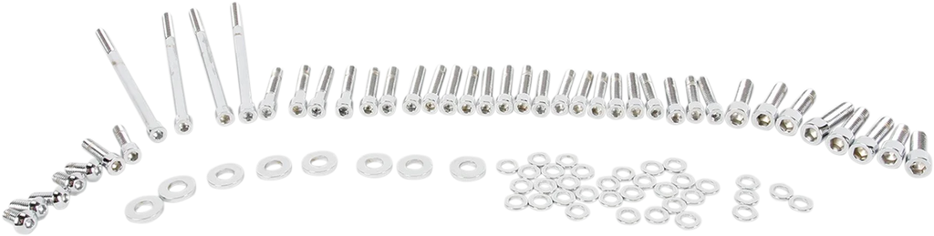 Gardner-Westcott Bolt Kit - Side Cover - Socket-Head - Chrome P-10-14-01 - Side View