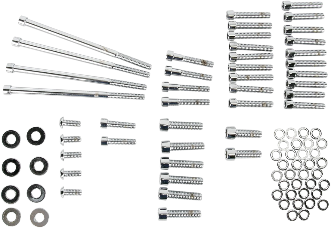 Gardner-Westcott Bolt Kit - Side Cover - Socket-Head - Chrome P-10-16-01 - Side View