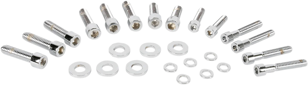 Gardner-Westcott Bolt Kit - Transmission Side Cover - Socket-Head - Chrome P-10-14-07 - Side View