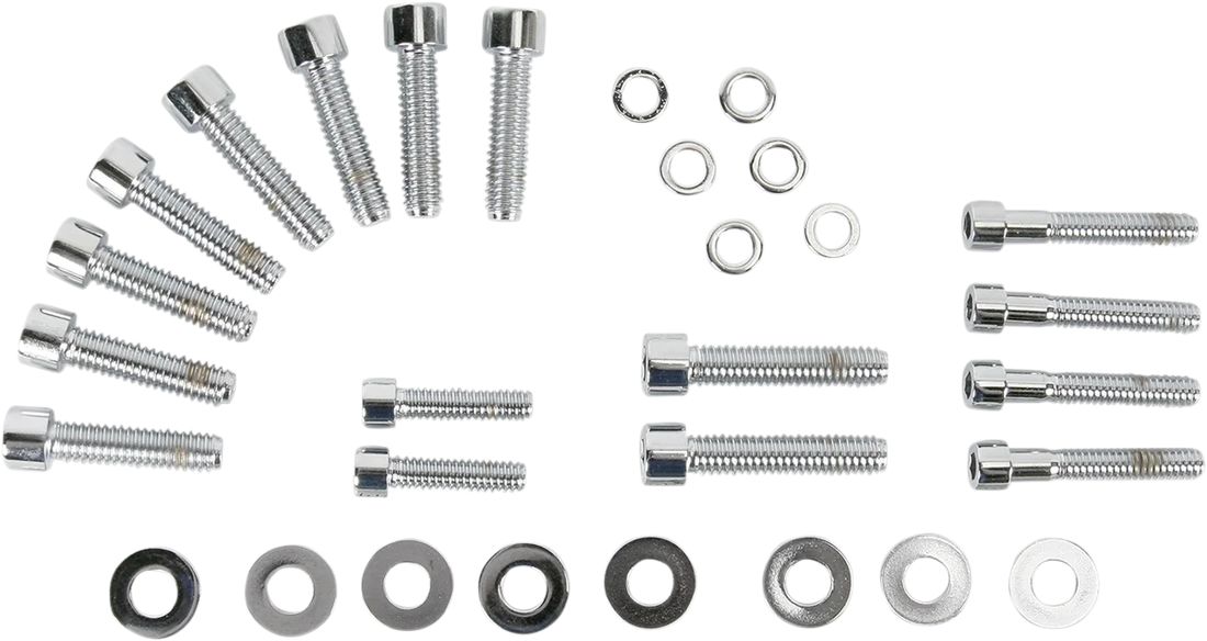 Gardner-Westcott Bolt Kit - Transmission Side Cover - Socket-Head - Chrome P-10-14-07 - Detail View