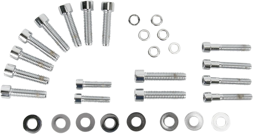 Gardner-Westcott Bolt Kit - Transmission Side Cover - Socket-Head - Chrome P-10-14-07 - Detail View