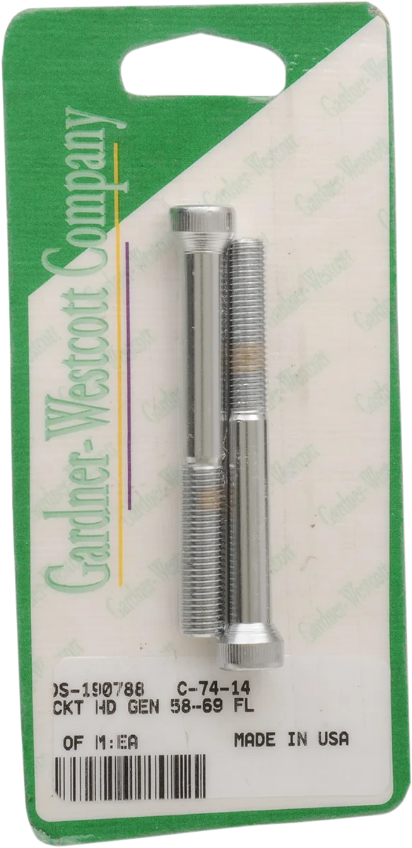 Gardner-Westcott Bolt Sets - Socket-Head - Generator - C-74-14 fits FL - Side View