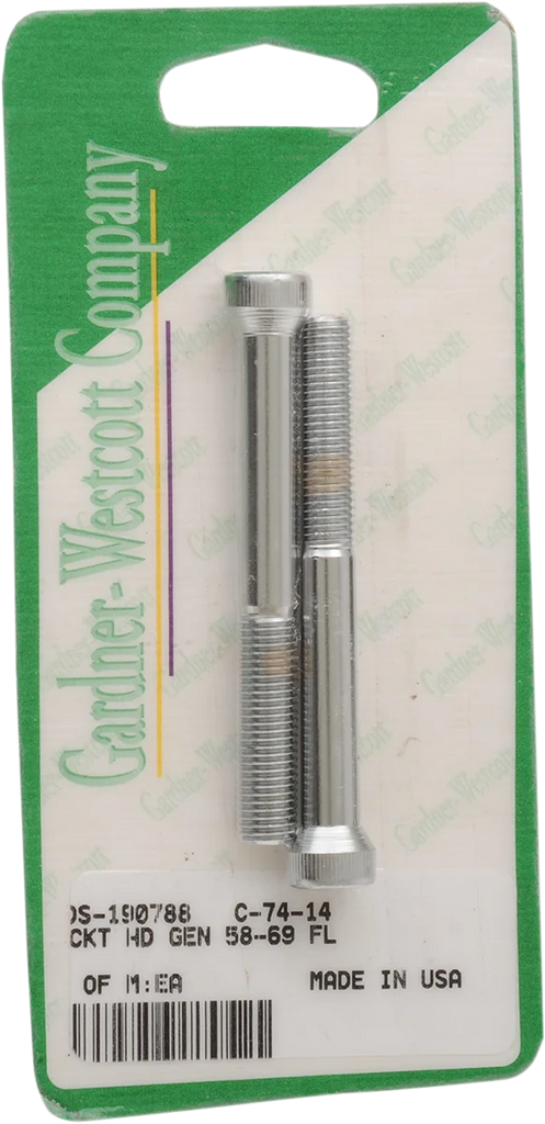 Gardner-Westcott Bolt Sets - Socket-Head - Generator - C-74-14 fits FL - Side View