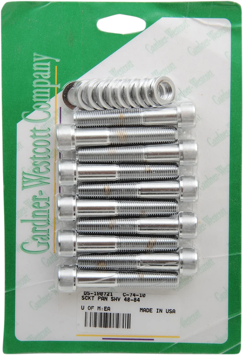 Gardner-Westcott Bolt Sets - Socket-Head - Generator - C-74-14 fits FL - Detail View