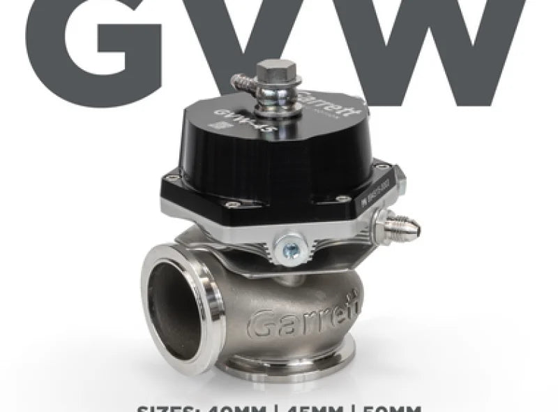 Garrett GVW-45 45mm Wastegate Kit - Black - Main Product View