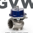 Load image into Gallery viewer, Garrett GVW-45 45mm Wastegate Kit - Blue - Installation View