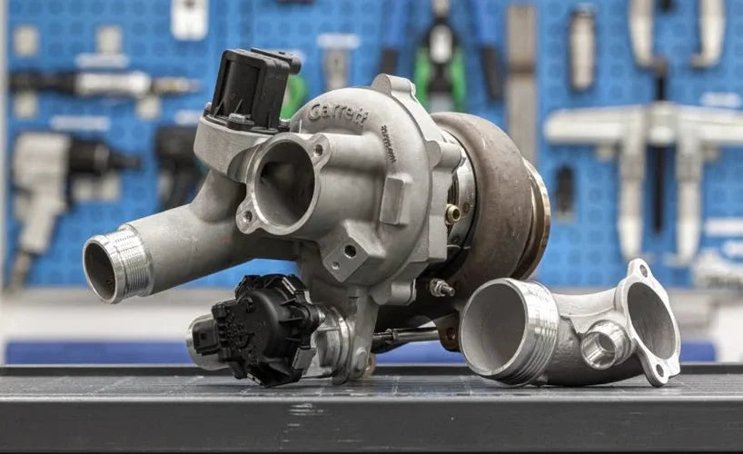 Garrett PowerMax Turbocharger 14-18 VW / Audi 2.0L TSI MK7 Stage 1 Upgrade Kit - Side View