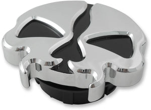 Gas Cap - Dummy - Split Skull - Chrome DragSpecialties 78050 - Main Product View